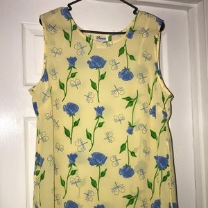 Darian Yellow floral dress